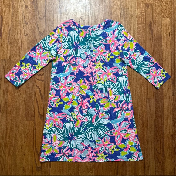 Lilly Pulitzer Amberly Dress in Iris Blue Casa Azul size L - Picture 9 of 16